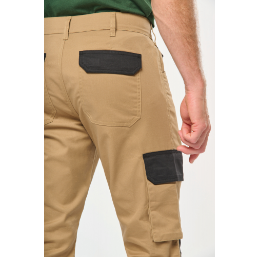 Pantalón de trabajo bicolor hombre