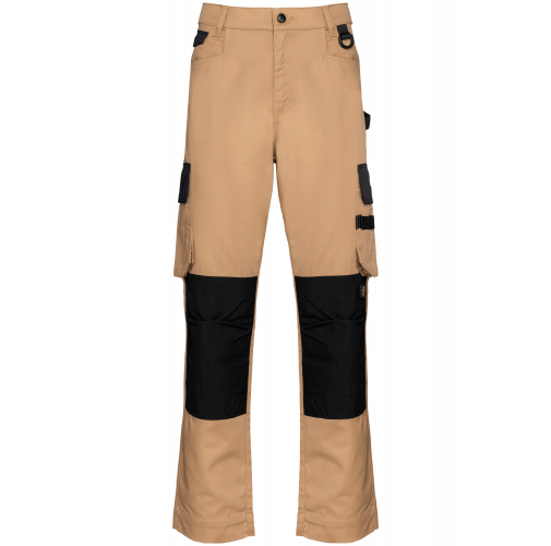 camel / black Pantalón de trabajo bicolor hombre