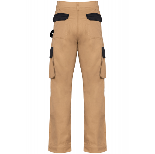 camel / black Pantalón de trabajo bicolor hombre