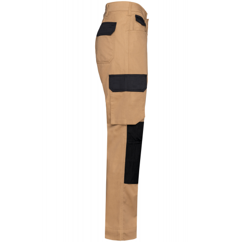 camel / black Pantalón de trabajo bicolor hombre