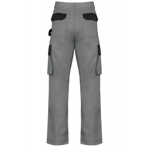 silver / black Pantalón de trabajo bicolor hombre