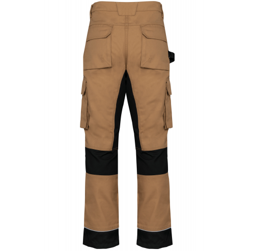 camel / black Pantalón de trabajo performance reciclado hombre