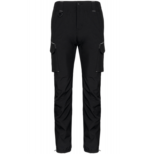 black Pantalón softshell hombre