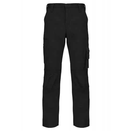 black Pantalón de trabajo multibolsillos