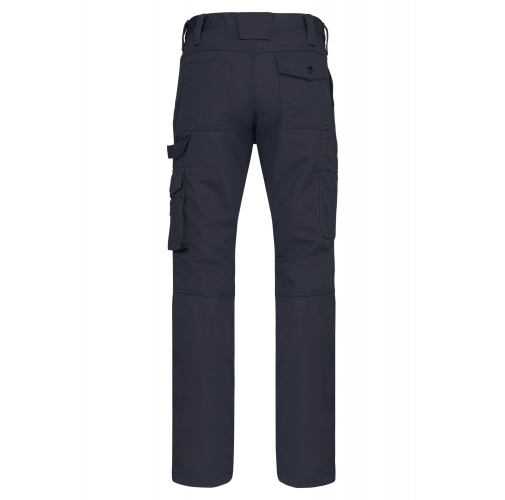 navy Pantalón de trabajo multibolsillos