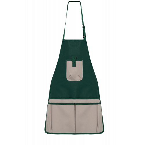 bottle green / beige Delantal impermeable ecorresponsable para jardinería - Unisex