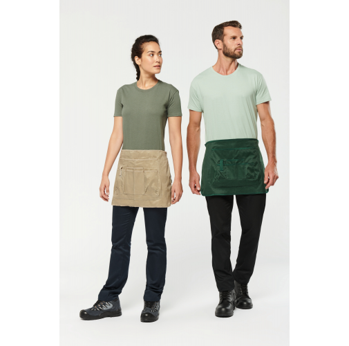 Delantal corto ecorresponsable para jardinería - Unisex