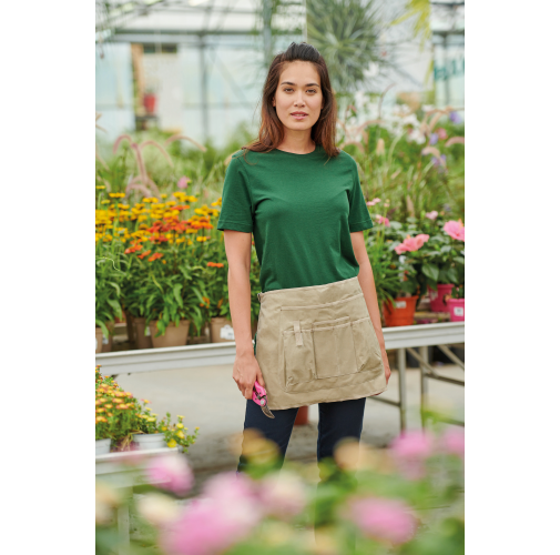 Delantal corto ecorresponsable para jardinería - Unisex