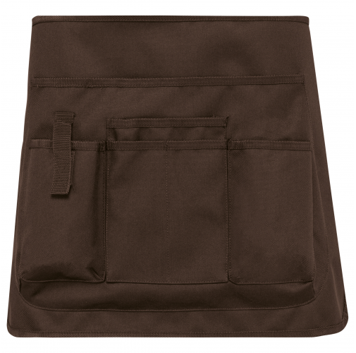 chocolate Delantal corto ecorresponsable para jardinería - Unisex