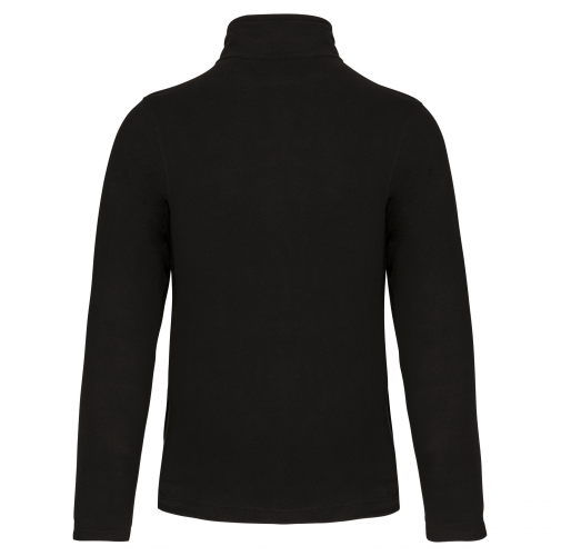 black Chaqueta micropolar con cremallera
