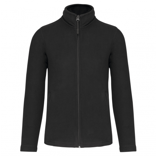 dark grey Chaqueta micropolar con cremallera