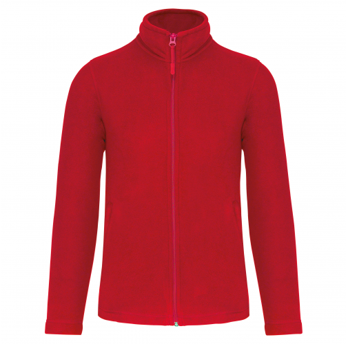 red Chaqueta micropolar con cremallera