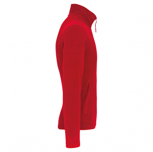 red Chaqueta micropolar con cremallera