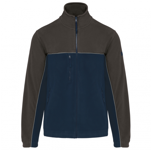 navy / dark grey Chaqueta micropolar bicolor ecorresponsable - Unisex