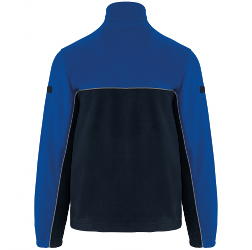 navy / royal blue Chaqueta micropolar bicolor ecorresponsable - Unisex