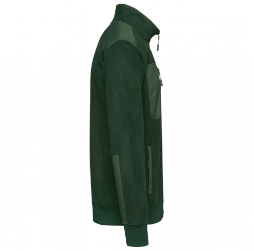 forest green Polar 1/4 cremallera ecorresponsable unisex