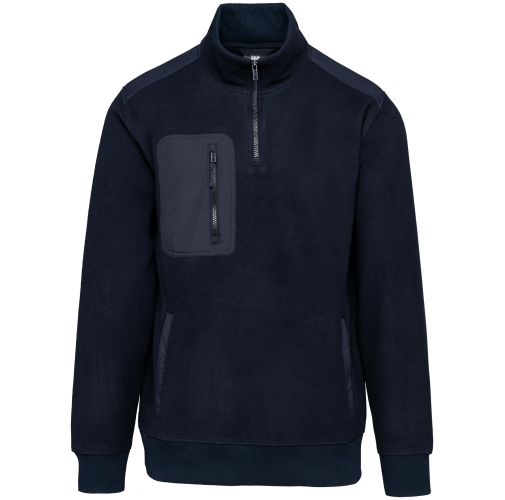 navy Polar 1/4 cremallera ecorresponsable unisex