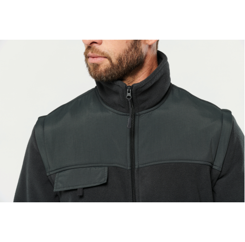 Chaqueta polar con mangas amovibles