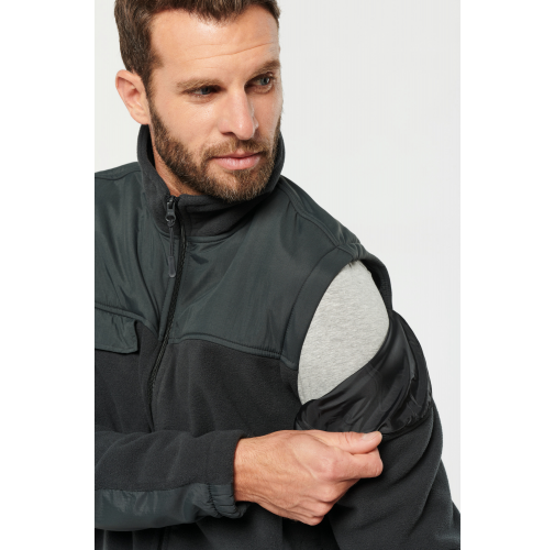 Chaqueta polar con mangas amovibles
