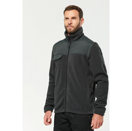 Chaqueta polar con mangas amovibles