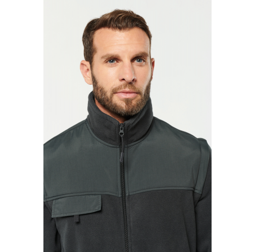 Chaqueta polar con mangas amovibles