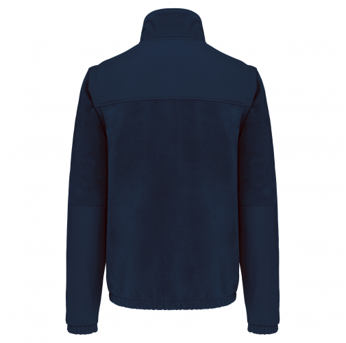 navy Chaqueta polar con mangas amovibles
