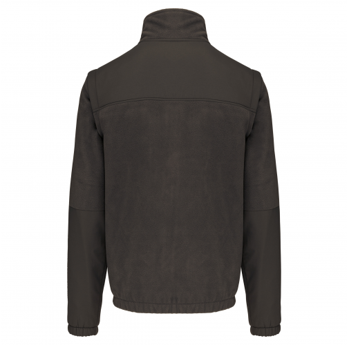 dark grey Chaqueta polar con mangas amovibles