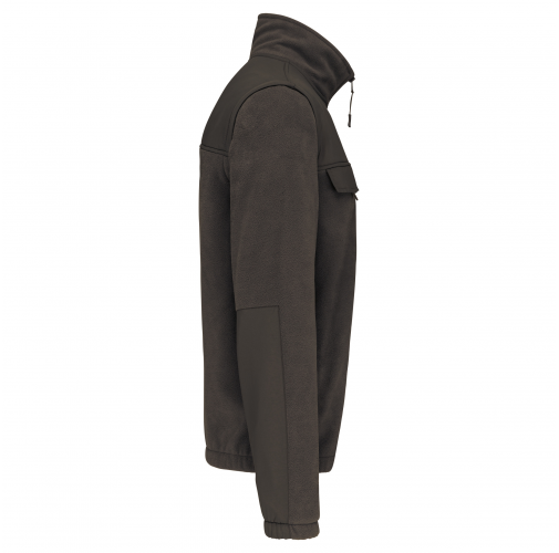 dark grey Chaqueta polar con mangas amovibles
