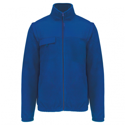 royal blue Chaqueta polar con mangas amovibles