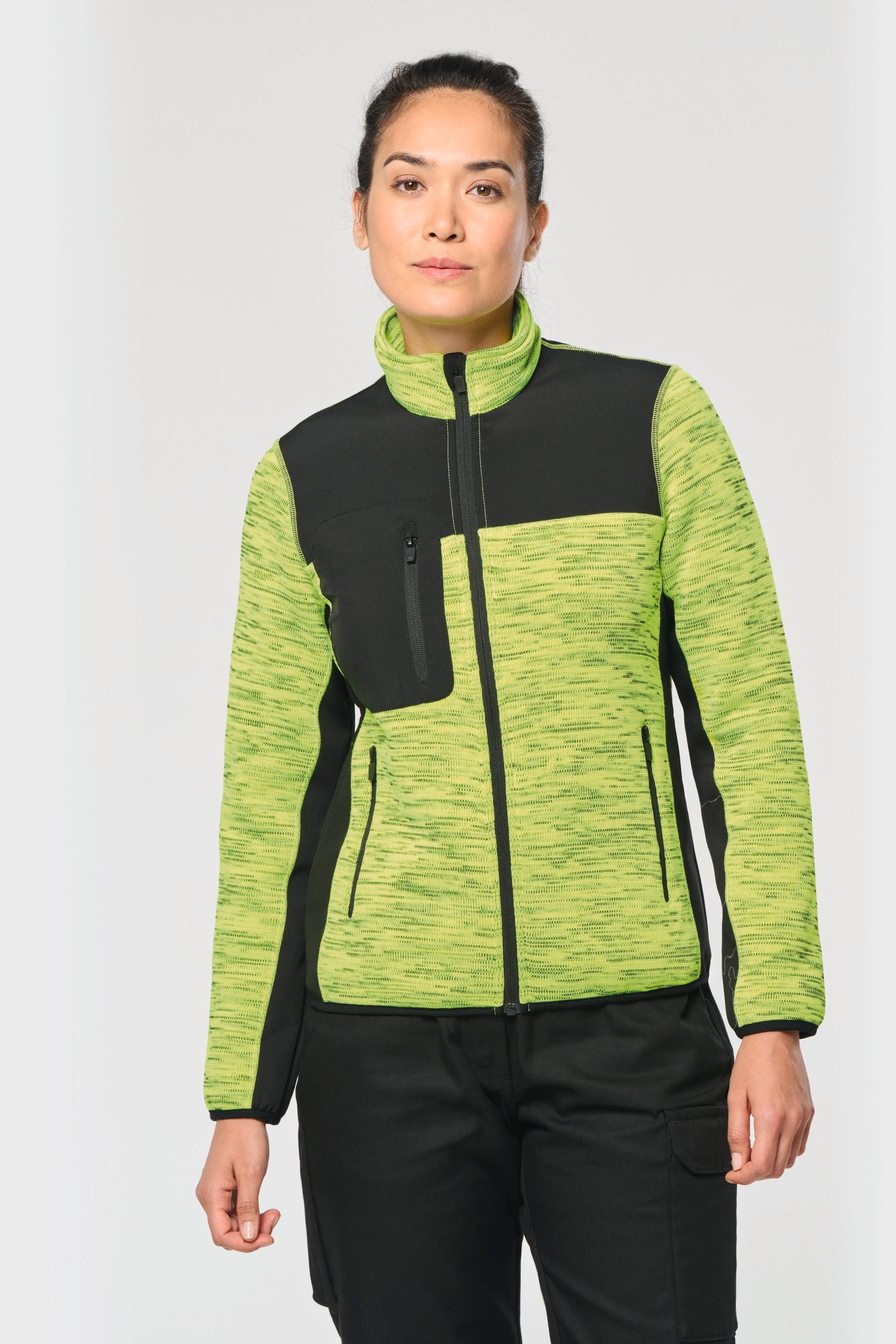 Chaqueta polytricot reciclada mujer