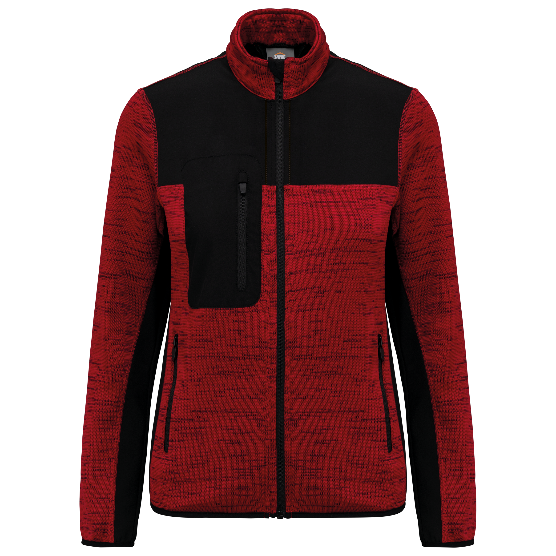 black Chaqueta polytricot reciclada mujer