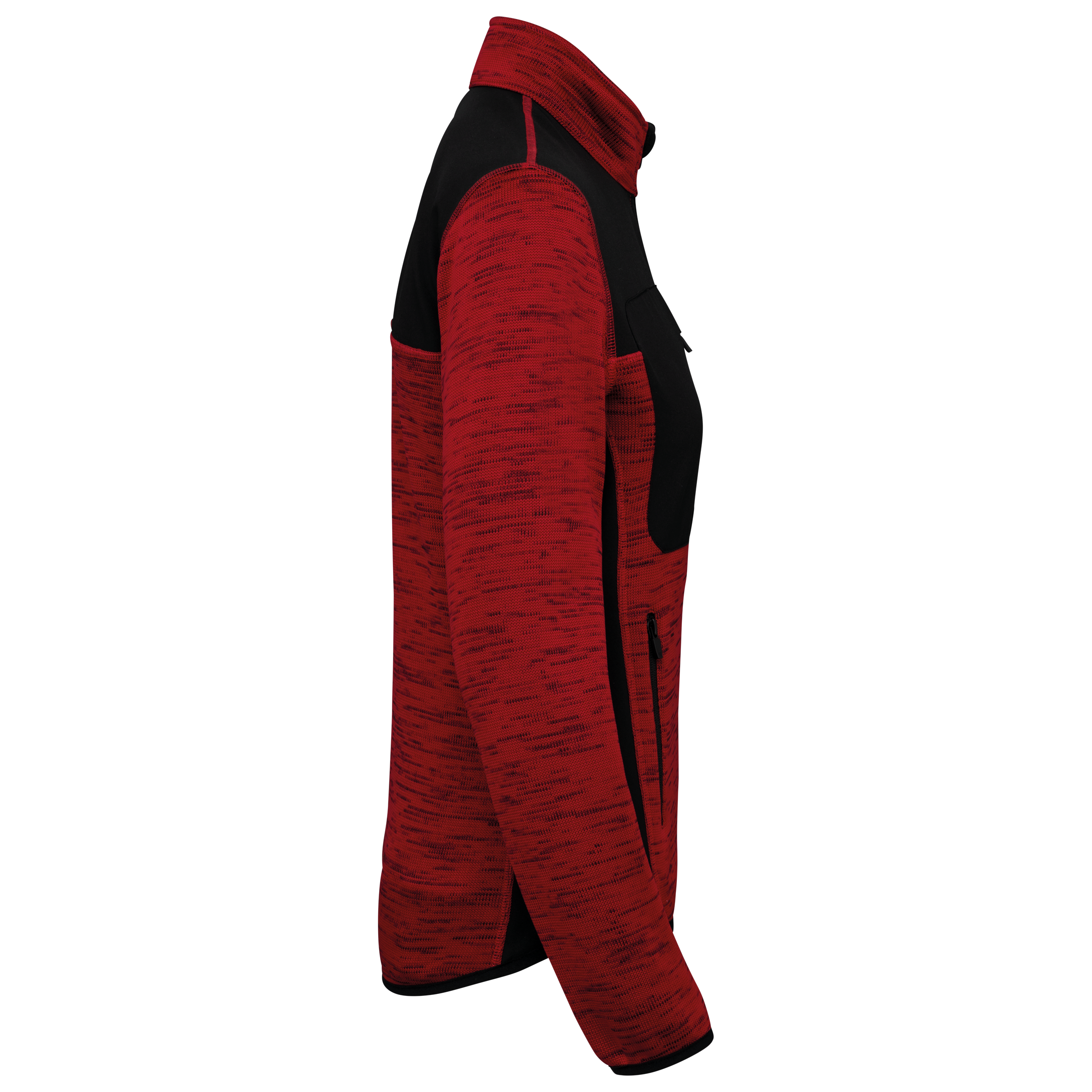 black Chaqueta polytricot reciclada mujer