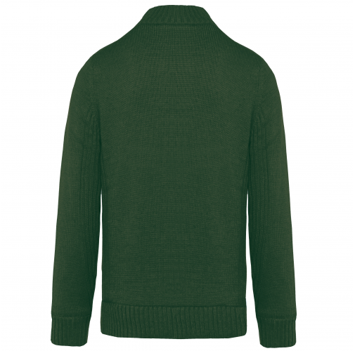 forest green Cárdigan con forro polar hombre