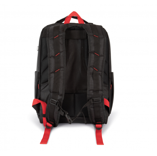 black / red Mochila para herramientas y portátil