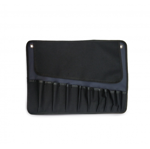 navy / black Estuche enrollable porta herramientas para 10 piezas