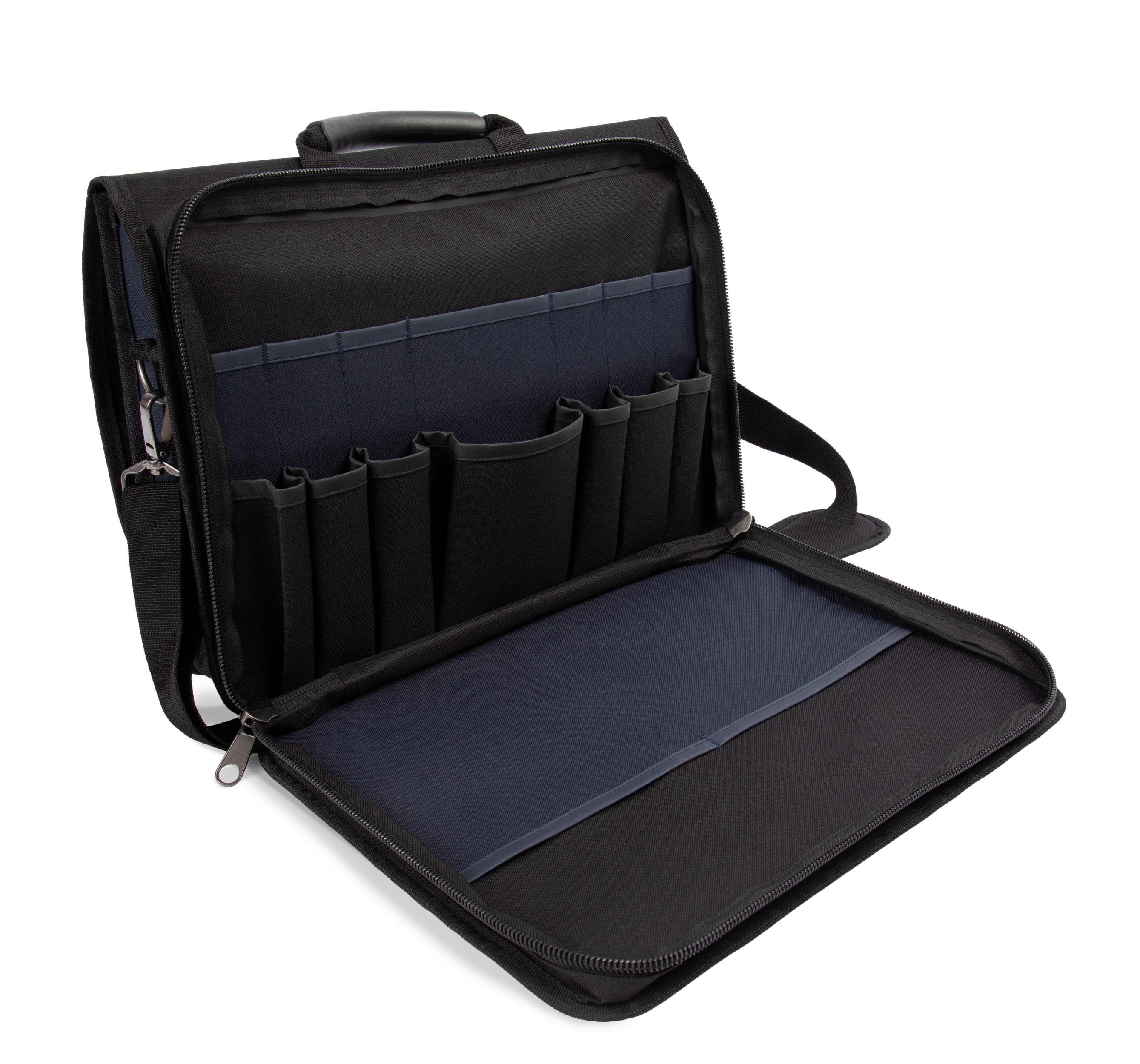 black / navy Bandolera para herramientas y portátil