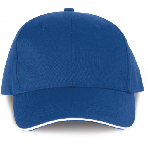 royal blue / white Gorra sandwich contrastado 6 paneles - Certificado OEKO-TEX® STANDARD 100