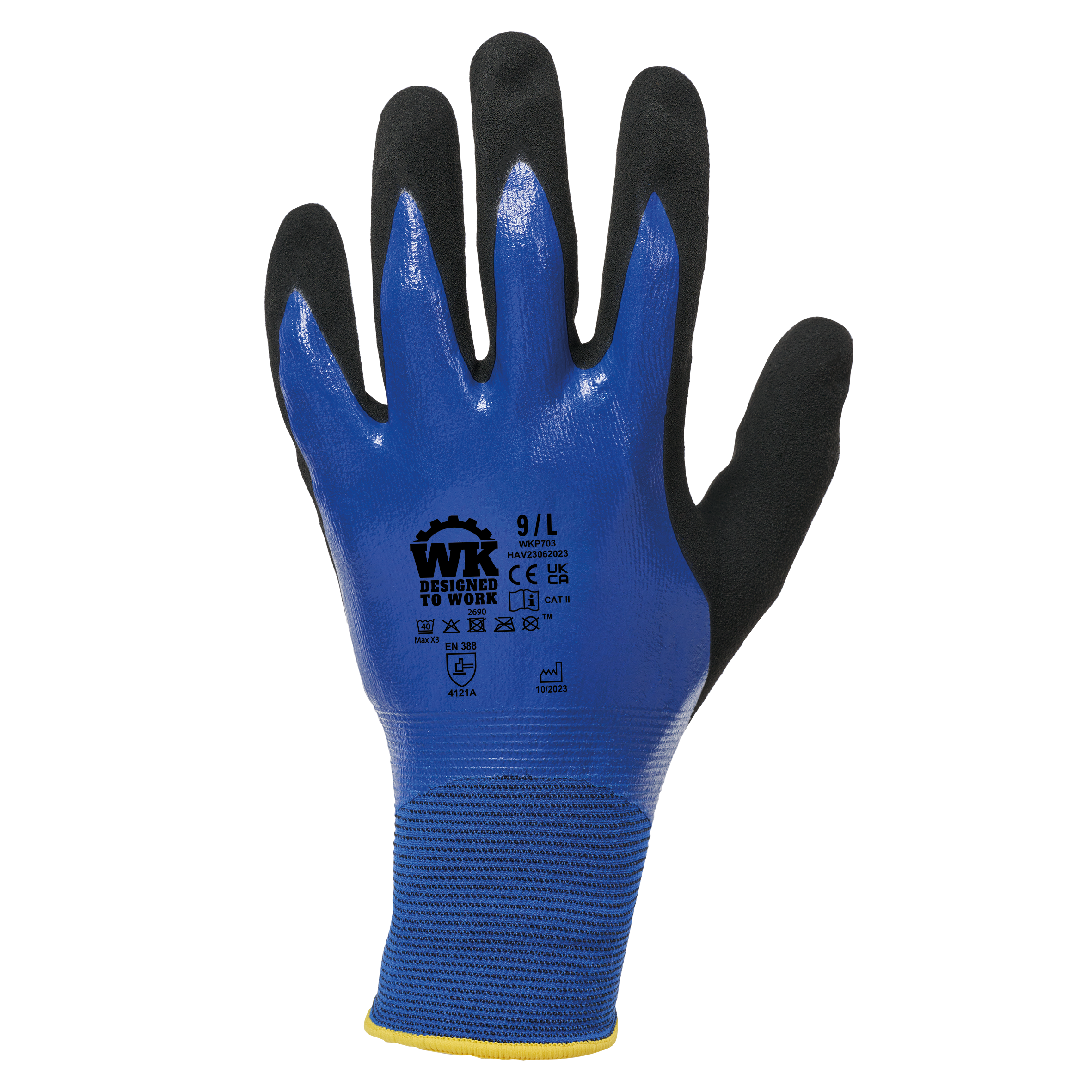 royal blue Guantes de manipulación para entornos húmedos