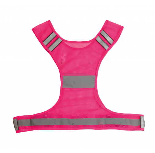 fluorescent fuchsia Chaleco de rejilla reflectante