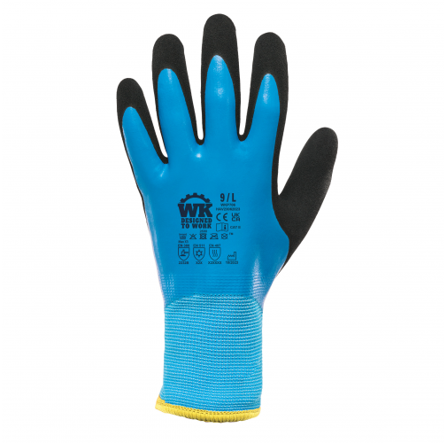 aqua blue Guantes de protección contra el frío