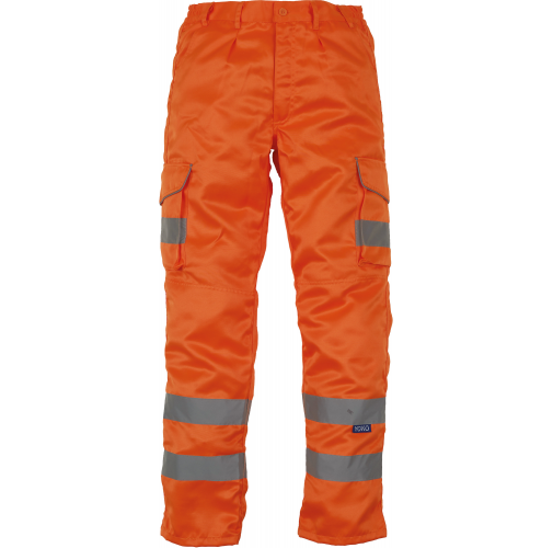 hi vis orange Pantalón Cargo de Alta Visibilidad