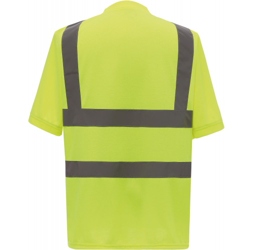 hi vis yellow Camiseta Alta Visibilidad manga corta