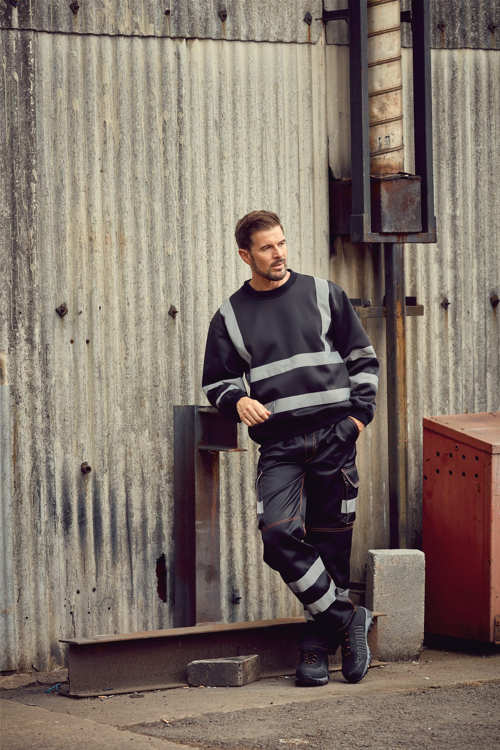 Sudadera Alta Visibilidad cuello redondo