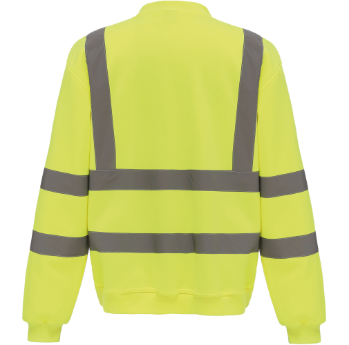 hi vis yellow Sudadera Alta Visibilidad cuello redondo