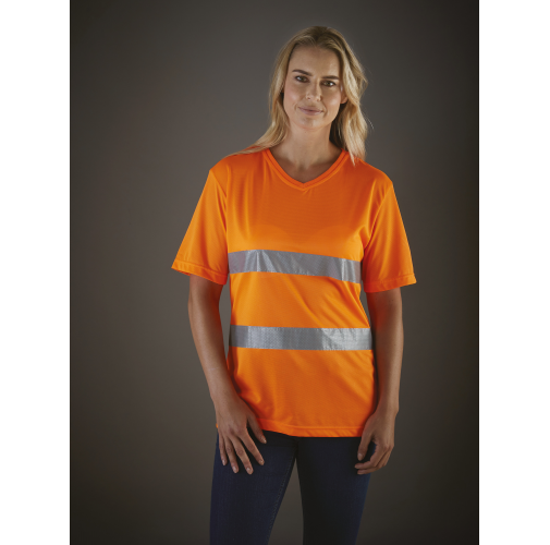 Camiseta cuello de pico Top Cool de Alta Visibilidad