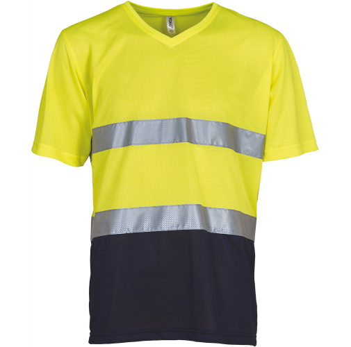 Camiseta cuello de pico Top Cool de Alta Visibilidad