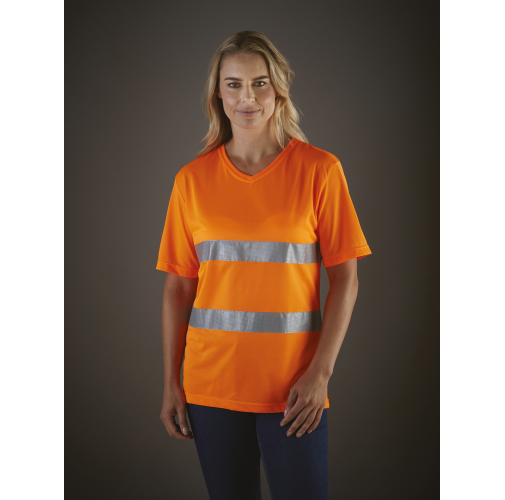 Camiseta cuello de pico Top Cool de Alta Visibilidad