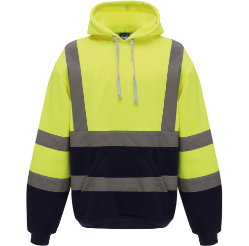 hi vis yellow / navy Sudadera Alta Visibilidad capucha