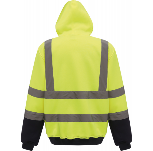 hi vis yellow / navy Sudadera Alta Visibilidad capucha