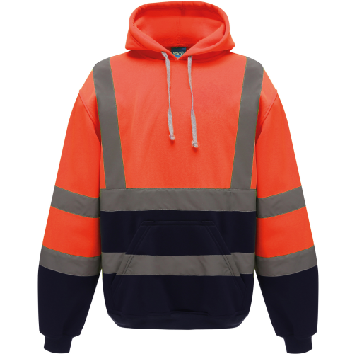 hi vis orange / navy Sudadera Alta Visibilidad capucha
